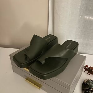 Khaki Green Jeffrey Campbell Platform Sandals